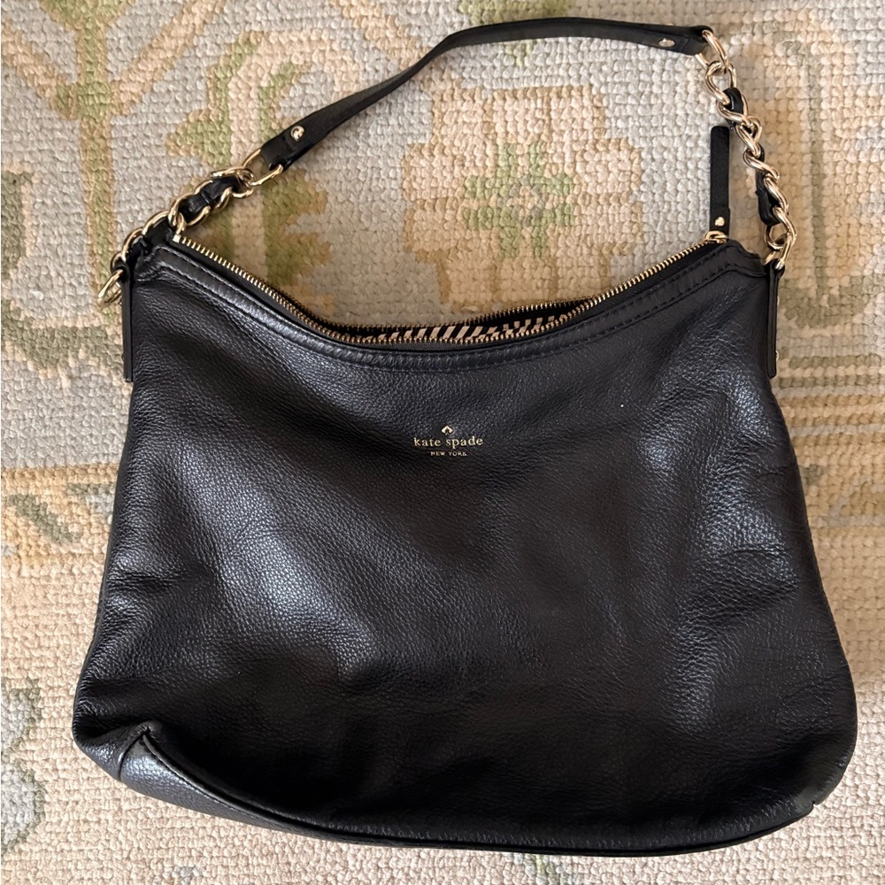 Kate Spade Black Cobble Hill Medium Serena Leather Purse
